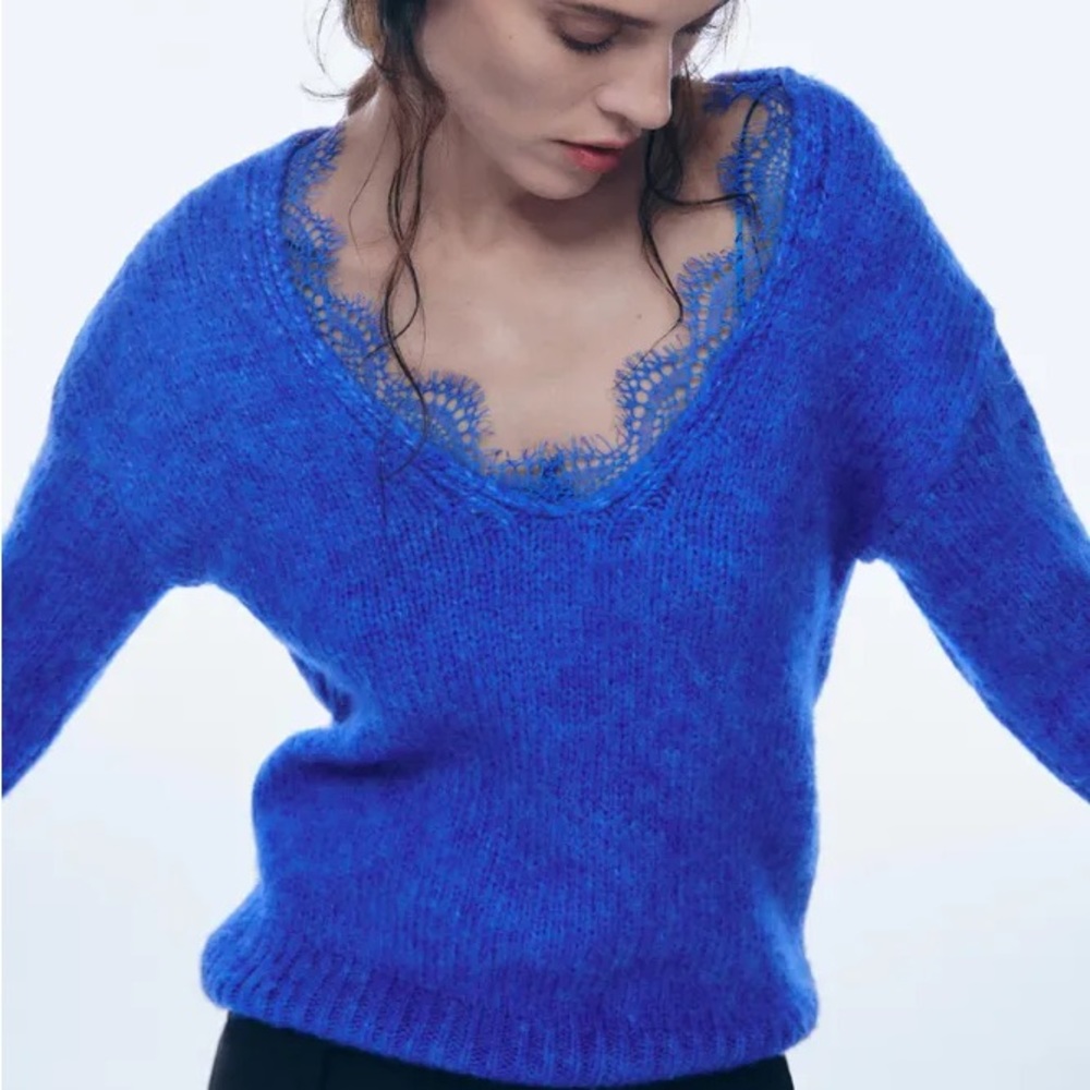 Zara lace sweater